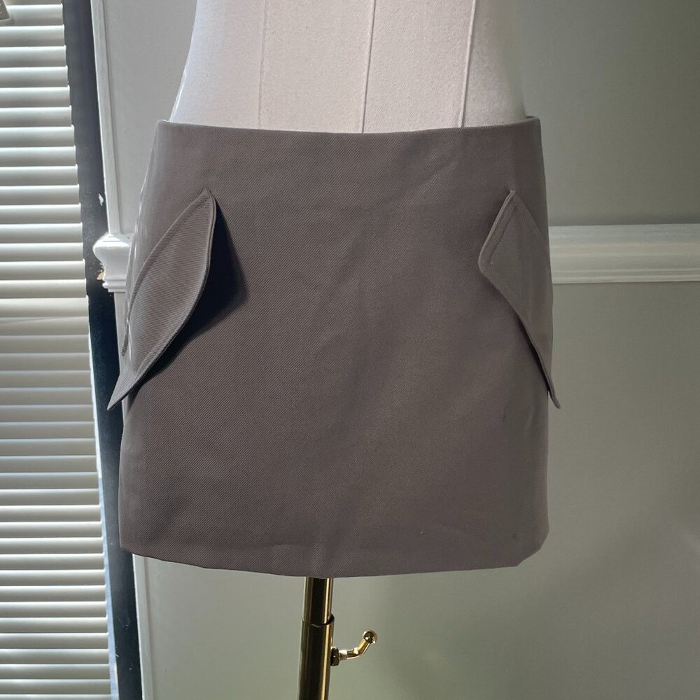 (NWT) AKNVAS | Mini Skirt in Taupe